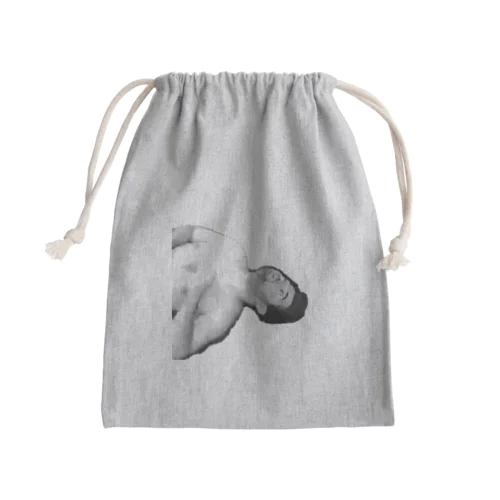 電子レンジおじさん Mini Drawstring Bag