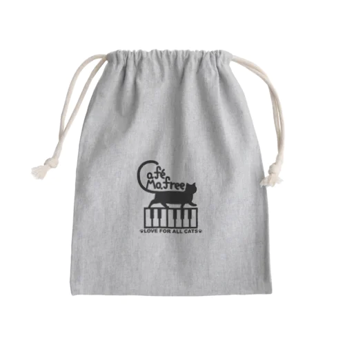 鍵盤を歩くネコ Mini Drawstring Bag