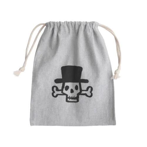 ガイコツ帽子 Mini Drawstring Bag