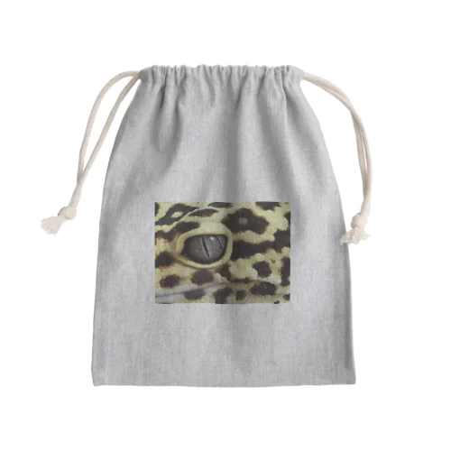 Gecko face Mini Drawstring Bag