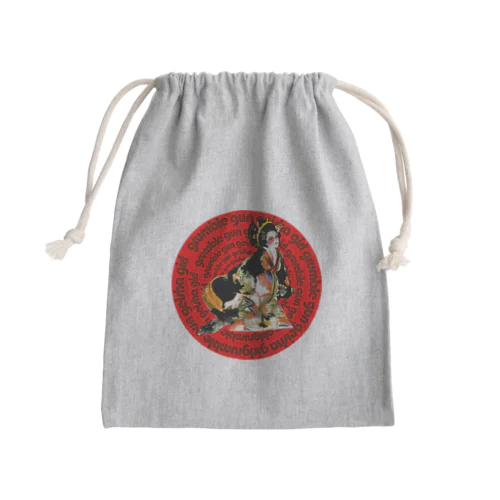 grumble gun geisha girl Mini Drawstring Bag