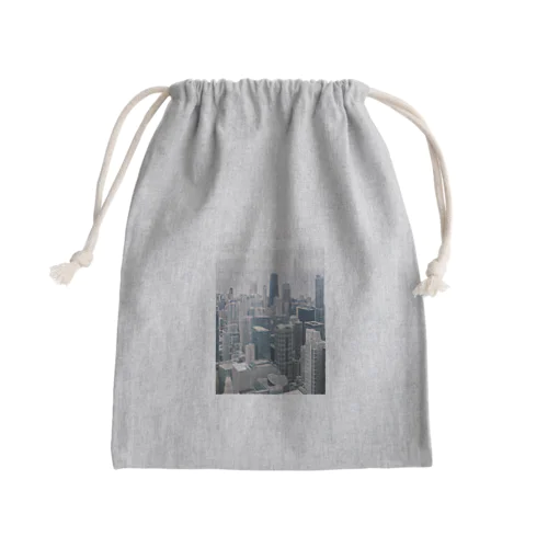 シカゴ 風景 Mini Drawstring Bag