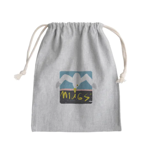 獲物を狙うカモメ Mini Drawstring Bag
