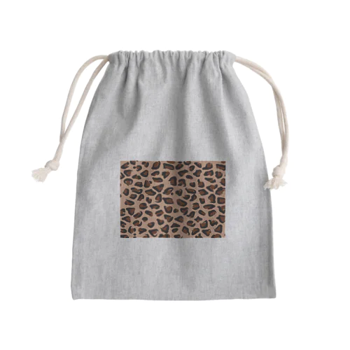 レオパード Mini Drawstring Bag