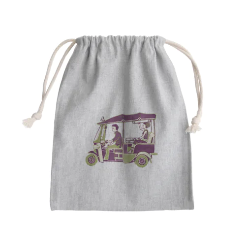 【タイの人々】トゥクトゥク Mini Drawstring Bag