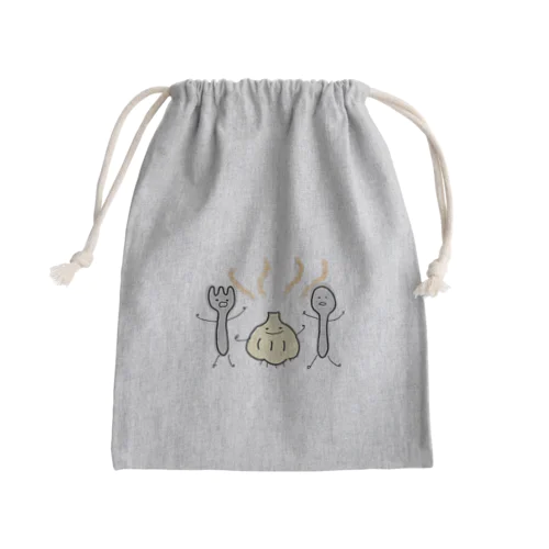 激臭にんにくん Mini Drawstring Bag