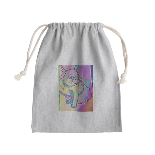 フレンチブル Mini Drawstring Bag