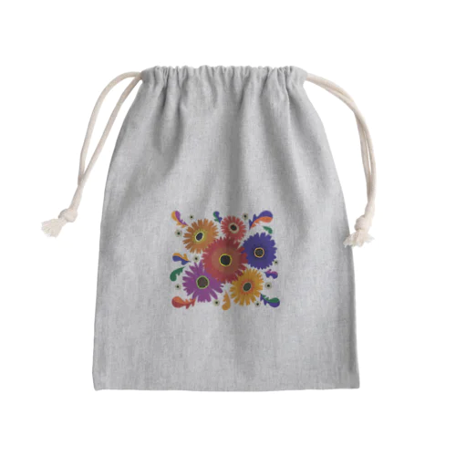 おくりもの Mini Drawstring Bag