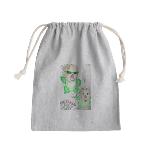 わななきのワニ泣き Mini Drawstring Bag