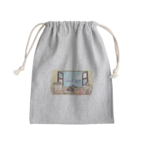 ほっこりティータイム Mini Drawstring Bag