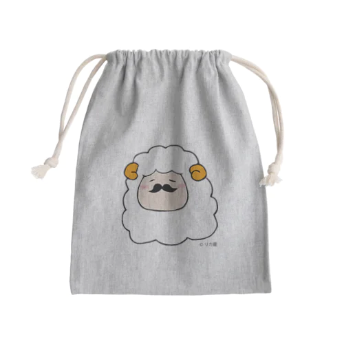 ヒゲ羊 Mini Drawstring Bag