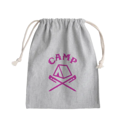 CAMP(ピンク) Mini Drawstring Bag