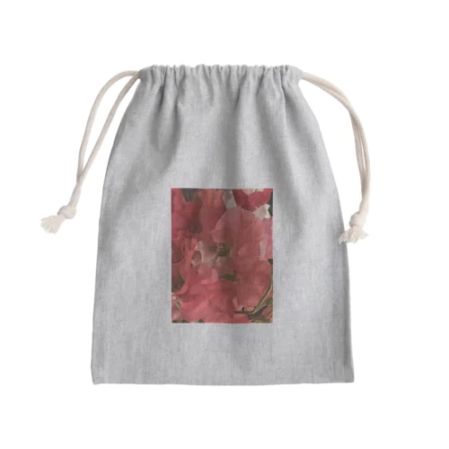 赤いスイートピー Mini Drawstring Bag