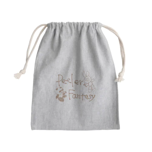 ピーラーファンタジーカフェブラウン Mini Drawstring Bag