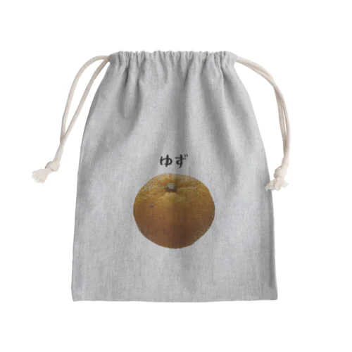 ゆず Mini Drawstring Bag