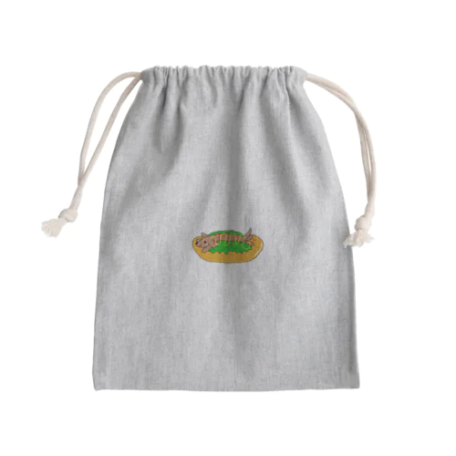 ホットドック Mini Drawstring Bag