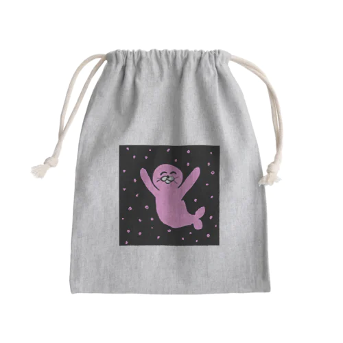 アザラシくん Mini Drawstring Bag