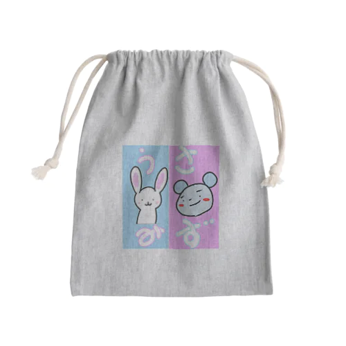 うさ水 Mini Drawstring Bag