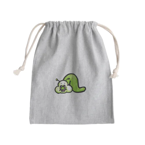 あおあおアオムシくん Mini Drawstring Bag