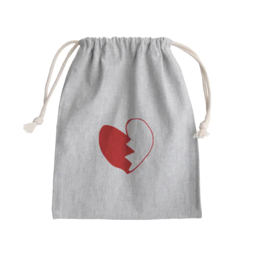 ぶれいきんはーと Mini Drawstring Bag