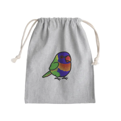 Chubby Bird ゴシキセイガイインコ　ロリキート Mini Drawstring Bag