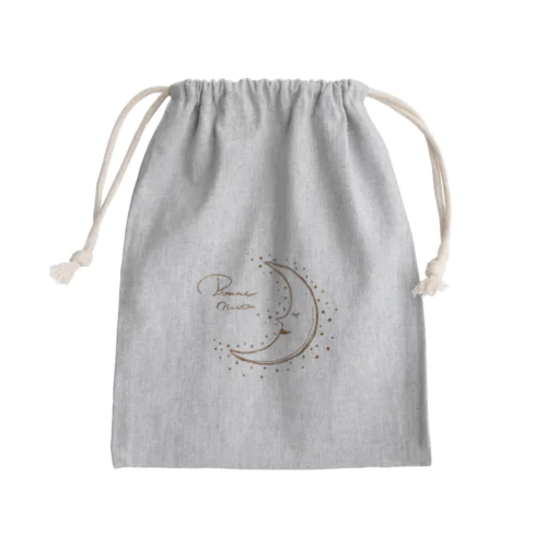 おやすみ Mini Drawstring Bag