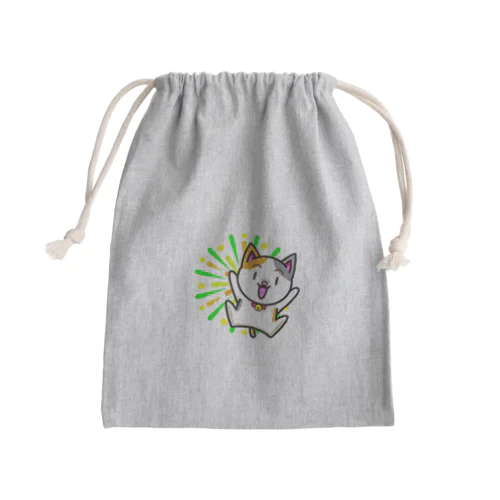 花火猫巾着 Mini Drawstring Bag