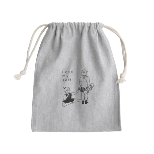 You have me , I have you . Mini Drawstring Bag