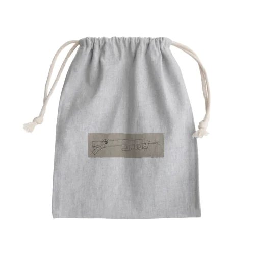 死なないワニ。 Mini Drawstring Bag