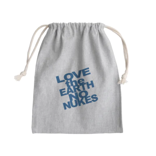 巾着 LOVE the EARTH NO NUKES Mini Drawstring Bag