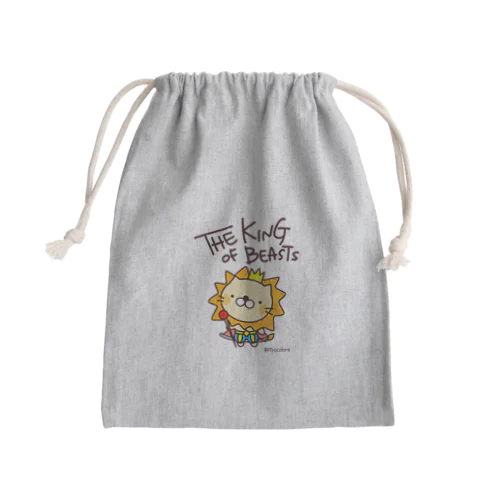 百獣の王ライオン君 Mini Drawstring Bag