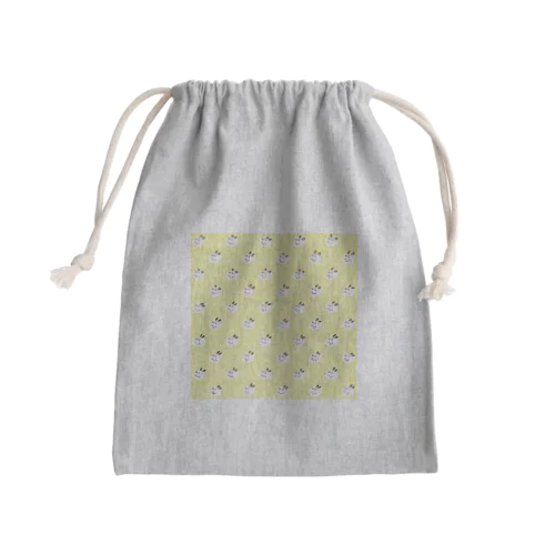 クマバチと水玉 Mini Drawstring Bag