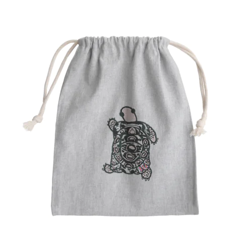 パブコックーヒョウモンちゃん Mini Drawstring Bag
