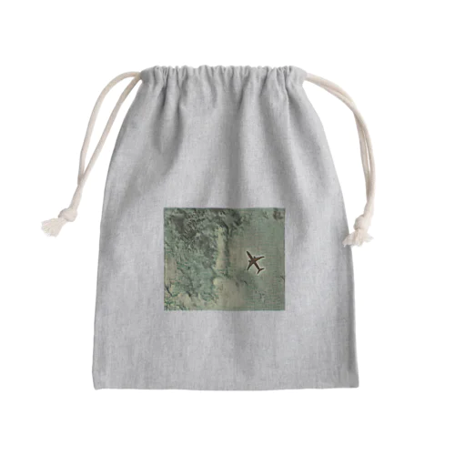 飛行機 Mini Drawstring Bag