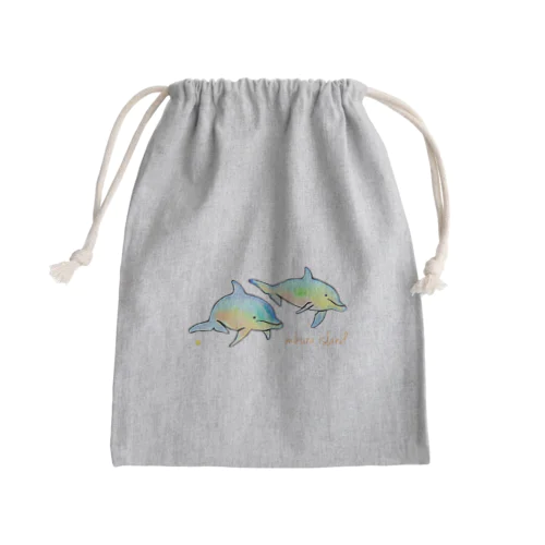 イルカツインズ Mini Drawstring Bag