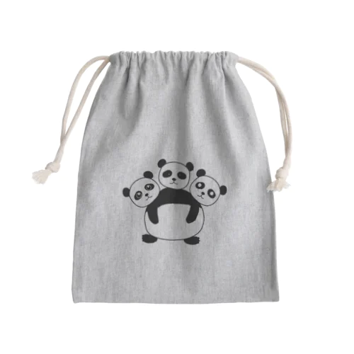 地獄のパンダ Mini Drawstring Bag