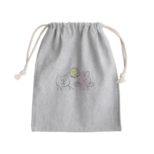 ぬいぐるみたち Mini Drawstring Bag