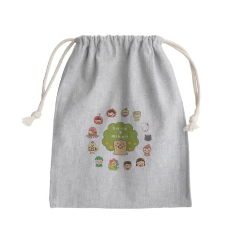 ほかほかのもり Mini Drawstring Bag