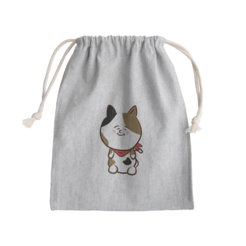 ゆるいねこさん(カラー) Mini Drawstring Bag