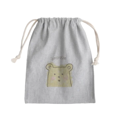 ikimonoくまさん（ほんわか） Mini Drawstring Bag