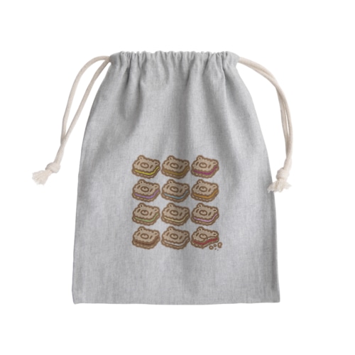 【各20点限定】いたずらぐまのグル〜ミ〜(15/12cookies)  Mini Drawstring Bag