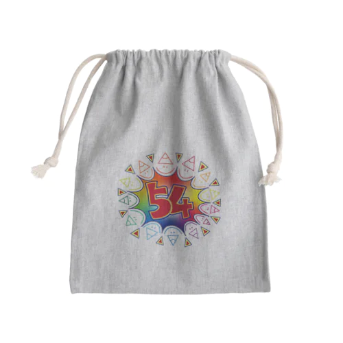 もっと主張強めの54マーク Mini Drawstring Bag