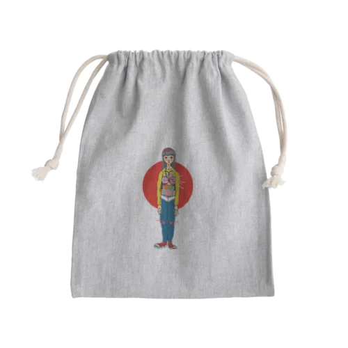 こっそり伝えたいきんちゃく Mini Drawstring Bag