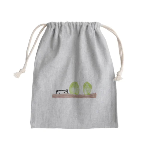 白菜畑に爆誕するねこです Mini Drawstring Bag