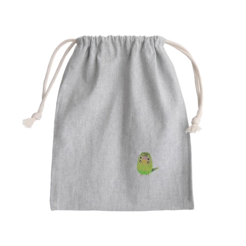 うるうる黄緑ジャンボ② Mini Drawstring Bag