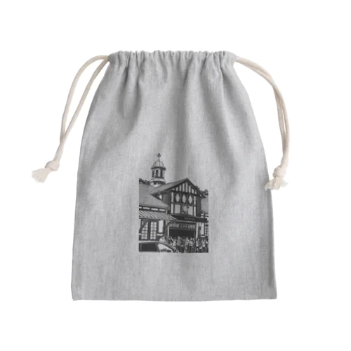 ありがとう原宿駅（切り絵風・枠無し） Mini Drawstring Bag