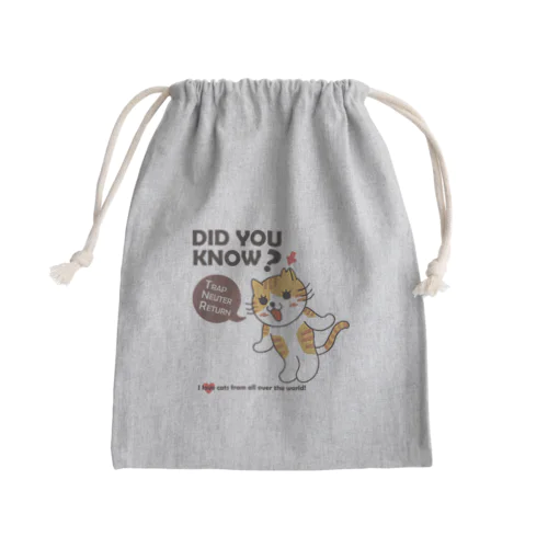 TNRにゃんこ Mini Drawstring Bag