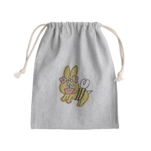 ラビやん虫 Mini Drawstring Bag