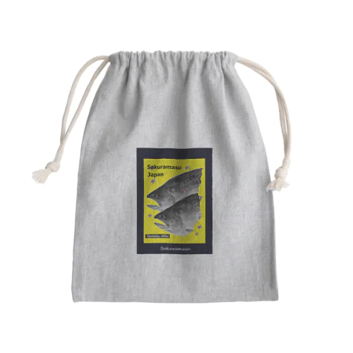 桜鱒 Mini Drawstring Bag