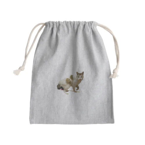 ねこ　シュール　ちゃん Mini Drawstring Bag